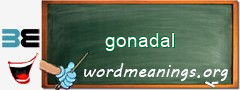 WordMeaning blackboard for gonadal